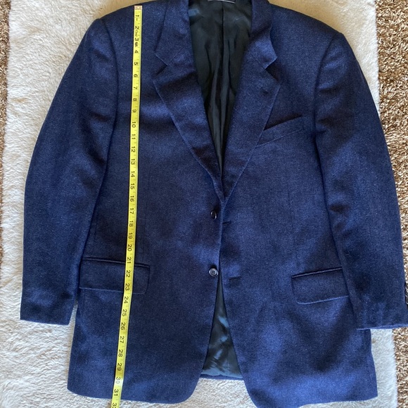 VALENTINO MEN BLAZER, NAVY BLUE COLOR, SIZE 42.5R. - Picture 11 of 13